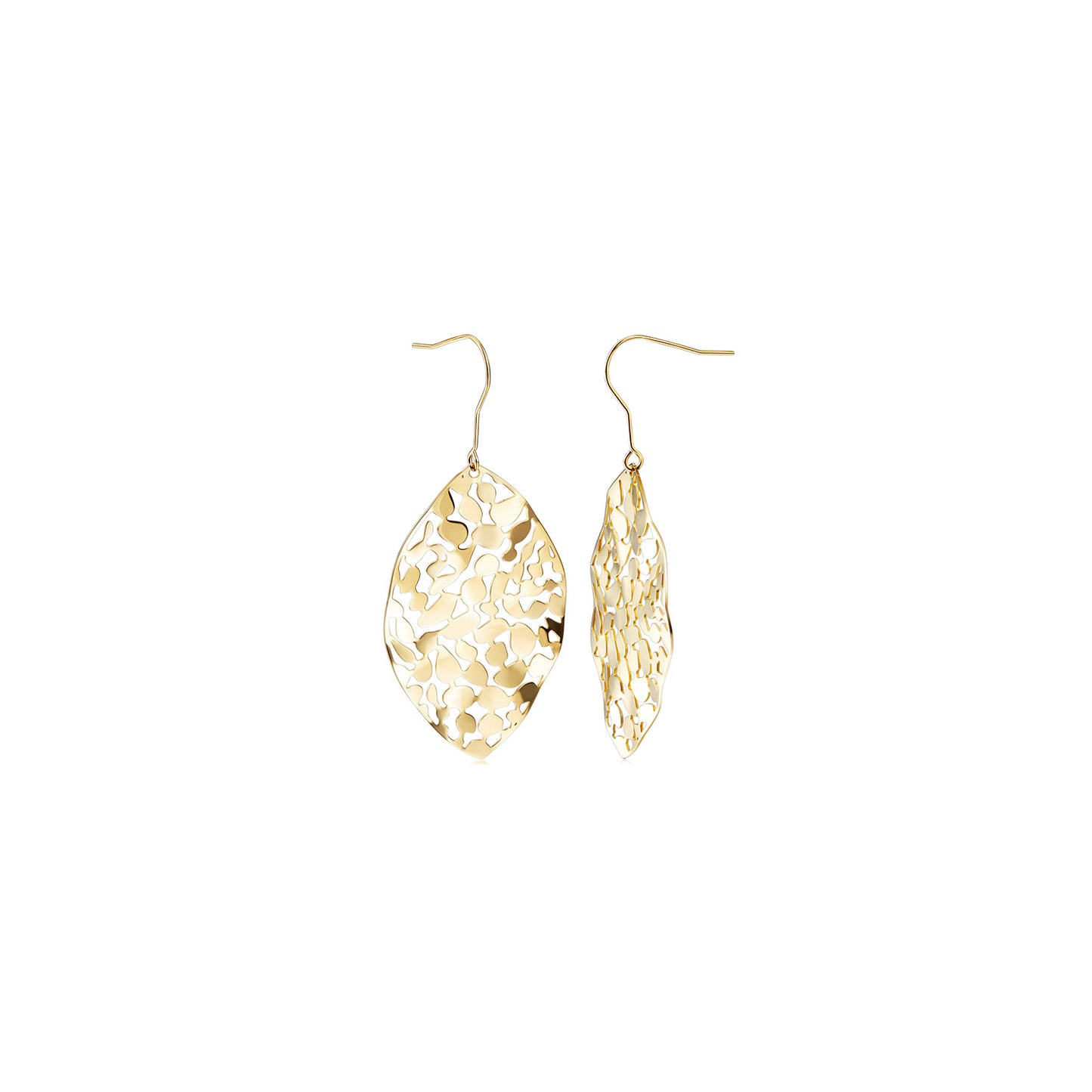 Leaf Dangle Drop Earrings