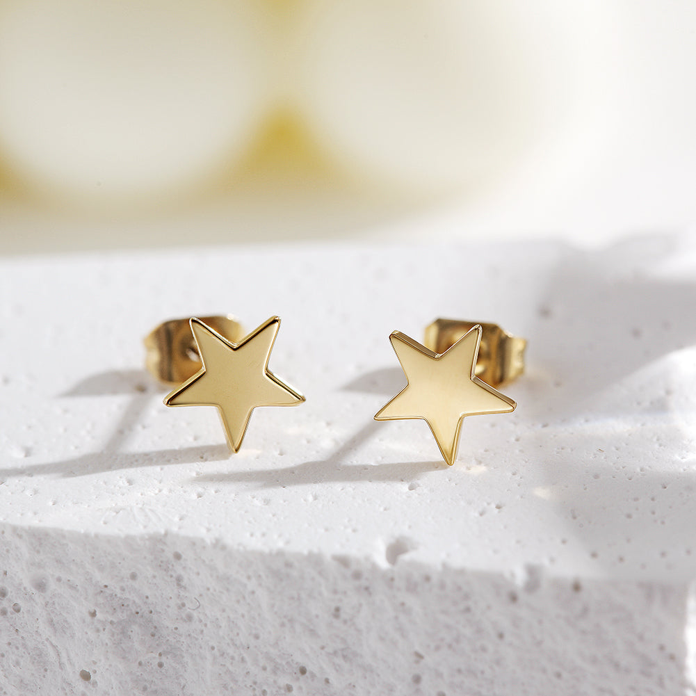 Load image into Gallery viewer, Star Stud Post Earrings
