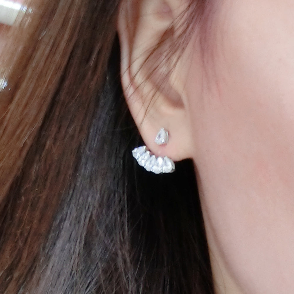 PAVÉ EAR JACKET EARRINGS