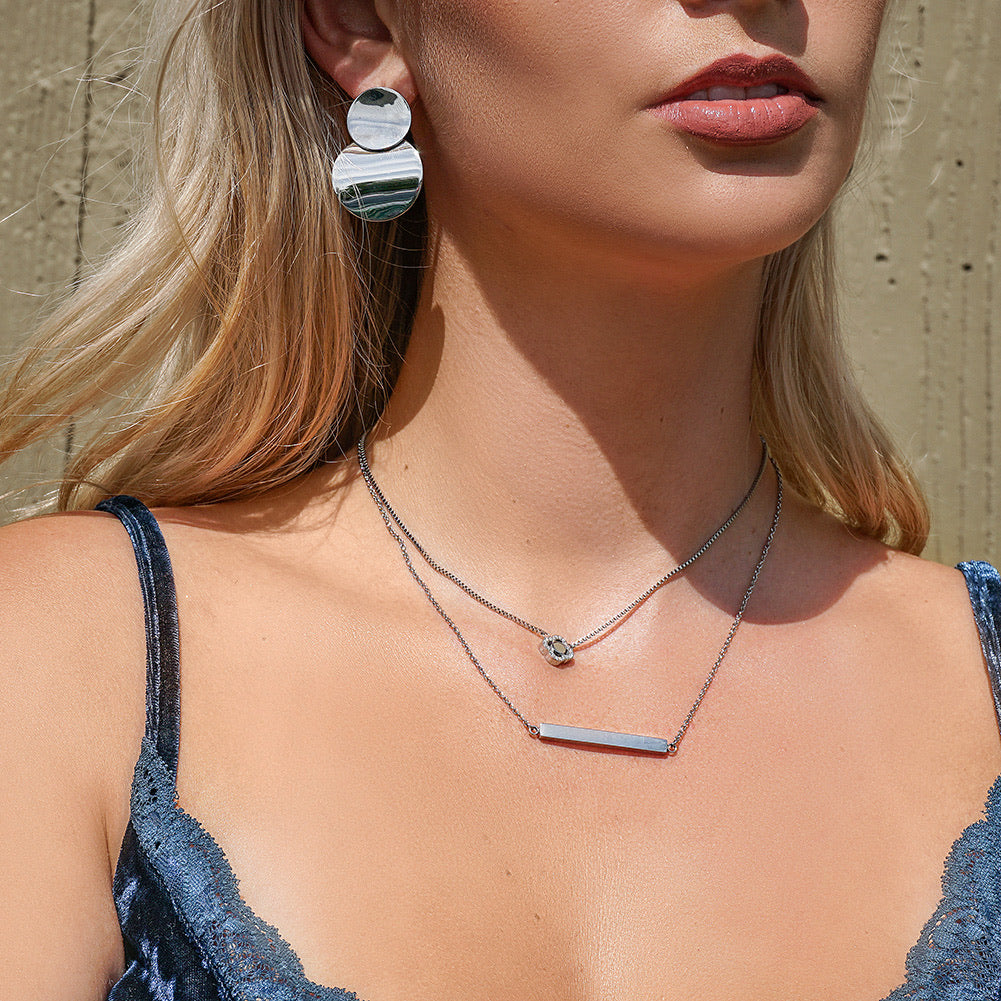 Engravable Bar Necklace