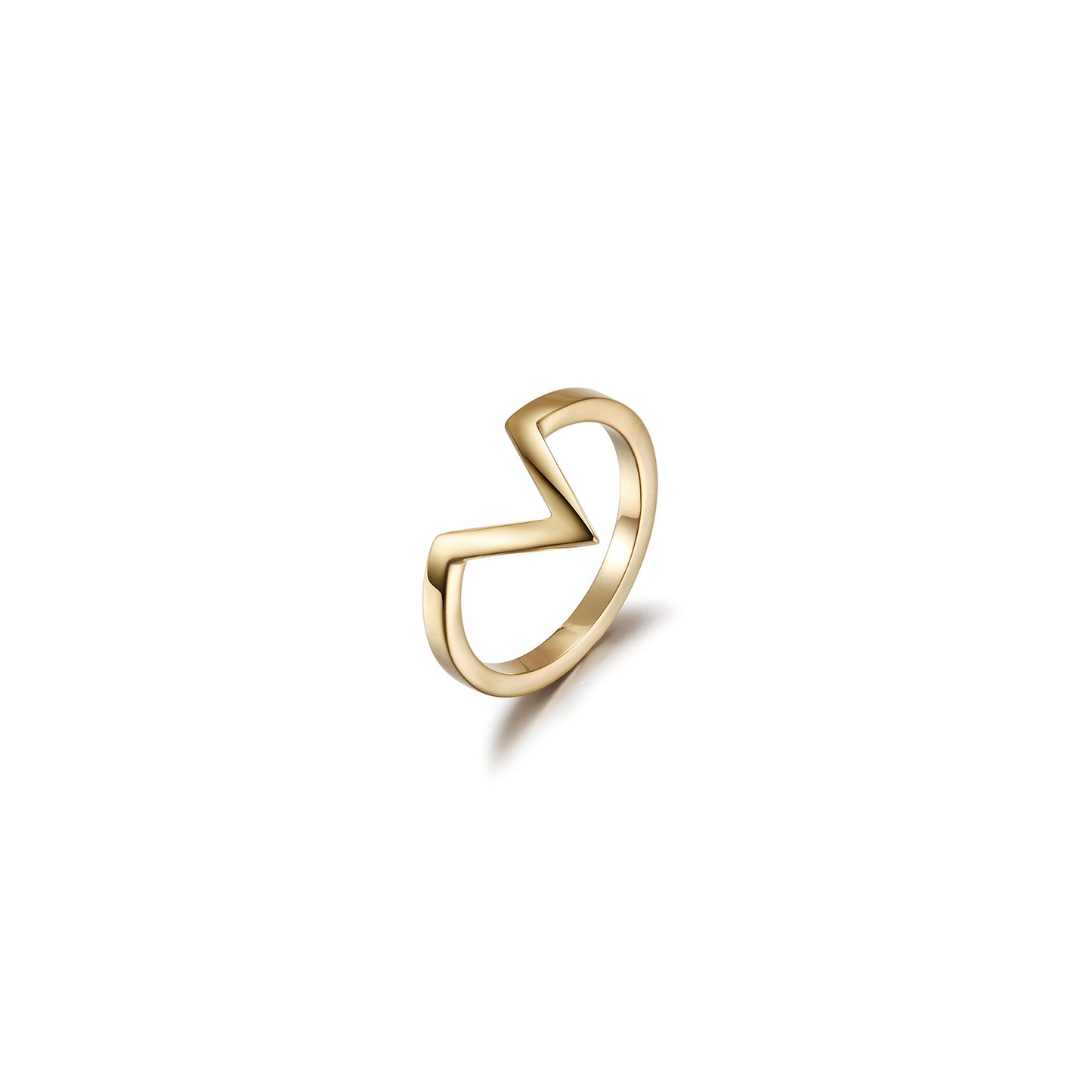 V-Shape Geometric Outline Ring