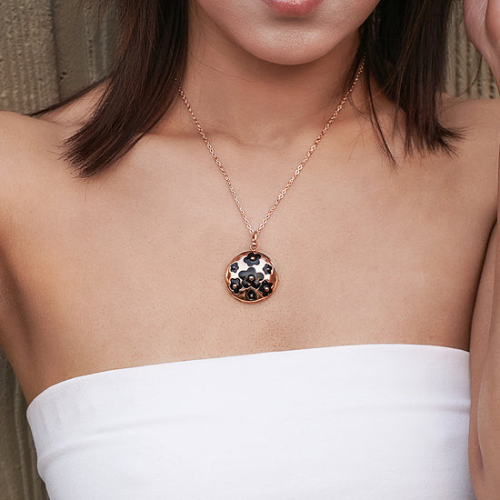 Enamel Clover Pendant Necklace