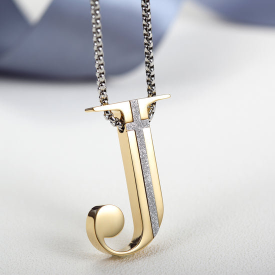 J-shaped Pendant Necklace